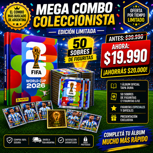 Álbum Del Mundial 2026 Nuevo + 50 Sobres de Figuritas