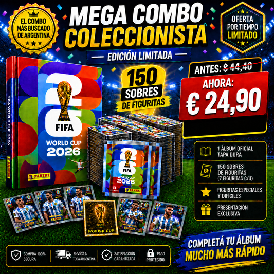 Álbum Del Mundial 2026 Nuevo + 150 Sobres de Figuritas
