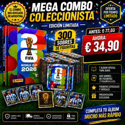 Álbum Del Mundial 2026 Nuevo + 150 Sobres de Figuritas